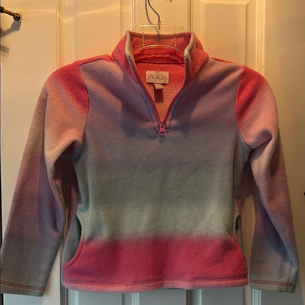 PLACE Kids Pink Fleece Pullover